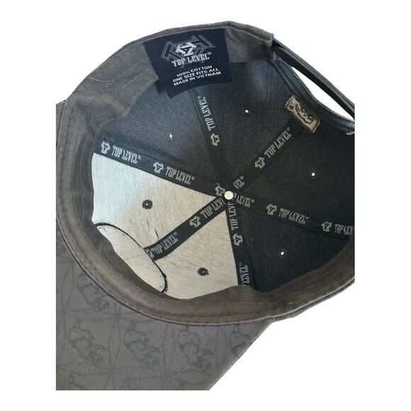 California Republic Unisex Gray Snapback Hat Adjustable Embroidered - Picture 6 of 7